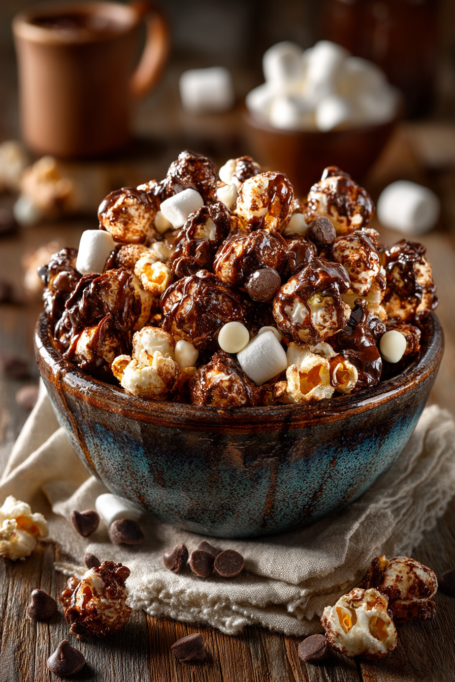 Hot Cocoa Marshmallow Popcorn