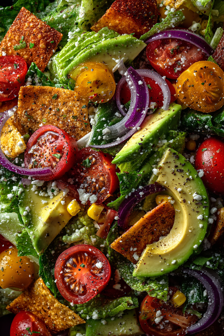 Mexican Caesar Salad with Creamy Chipotle Dressing