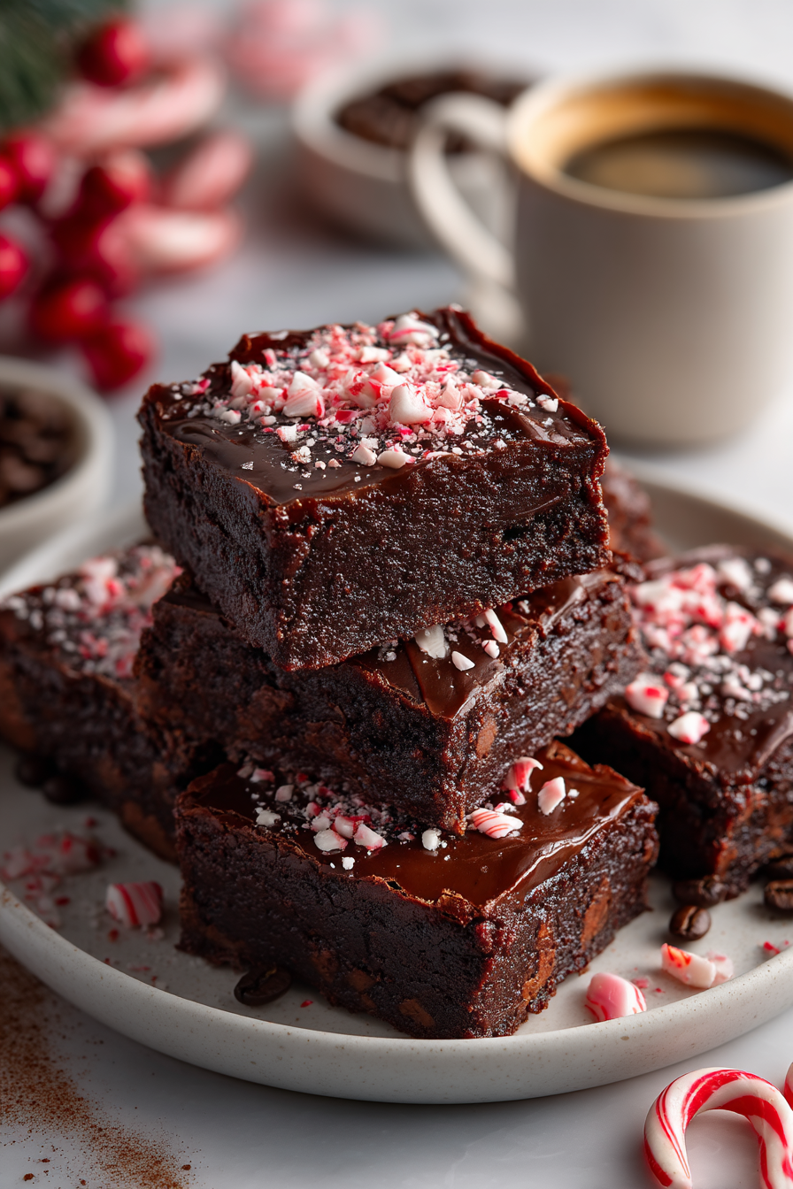 🍫 Peppermint Mocha Brownies