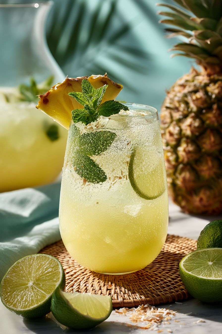 Piña Colada Agua Fresca Recipe (Refreshing Pineapple Coconut Summer Drink)