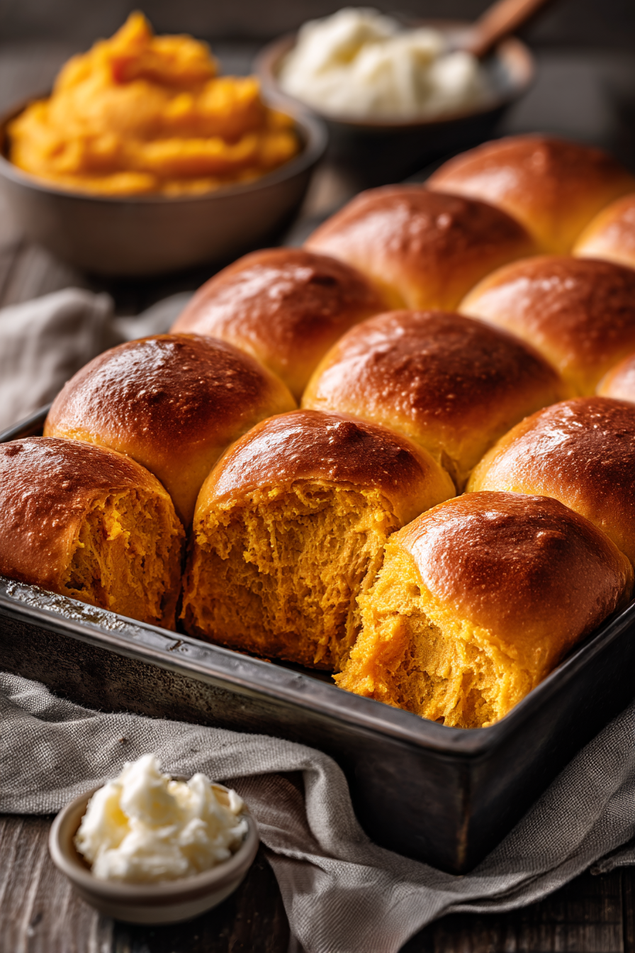 Sweet Potato Dinner Rolls