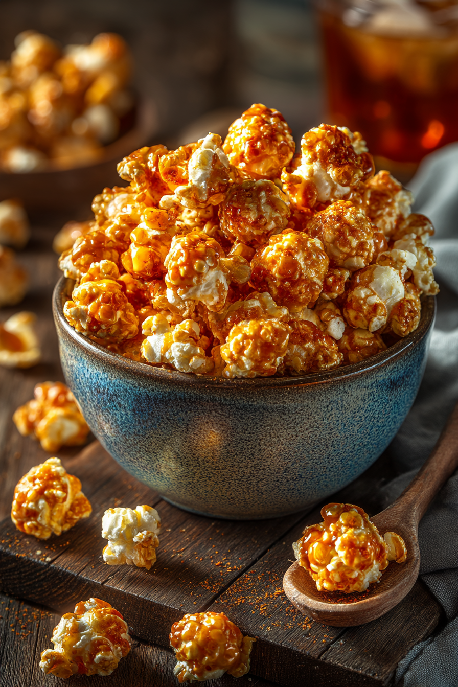 Thai Tea Caramel Popcorn
