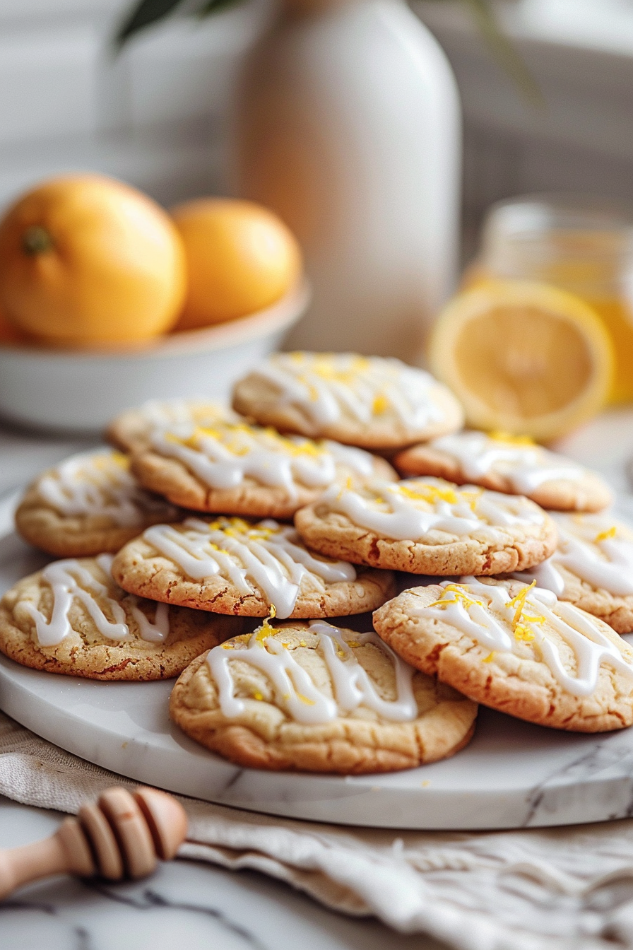 🍯🍋 Yuzu Honey Butter Cookies (Soft, Chewy & Citrus-Glazed)