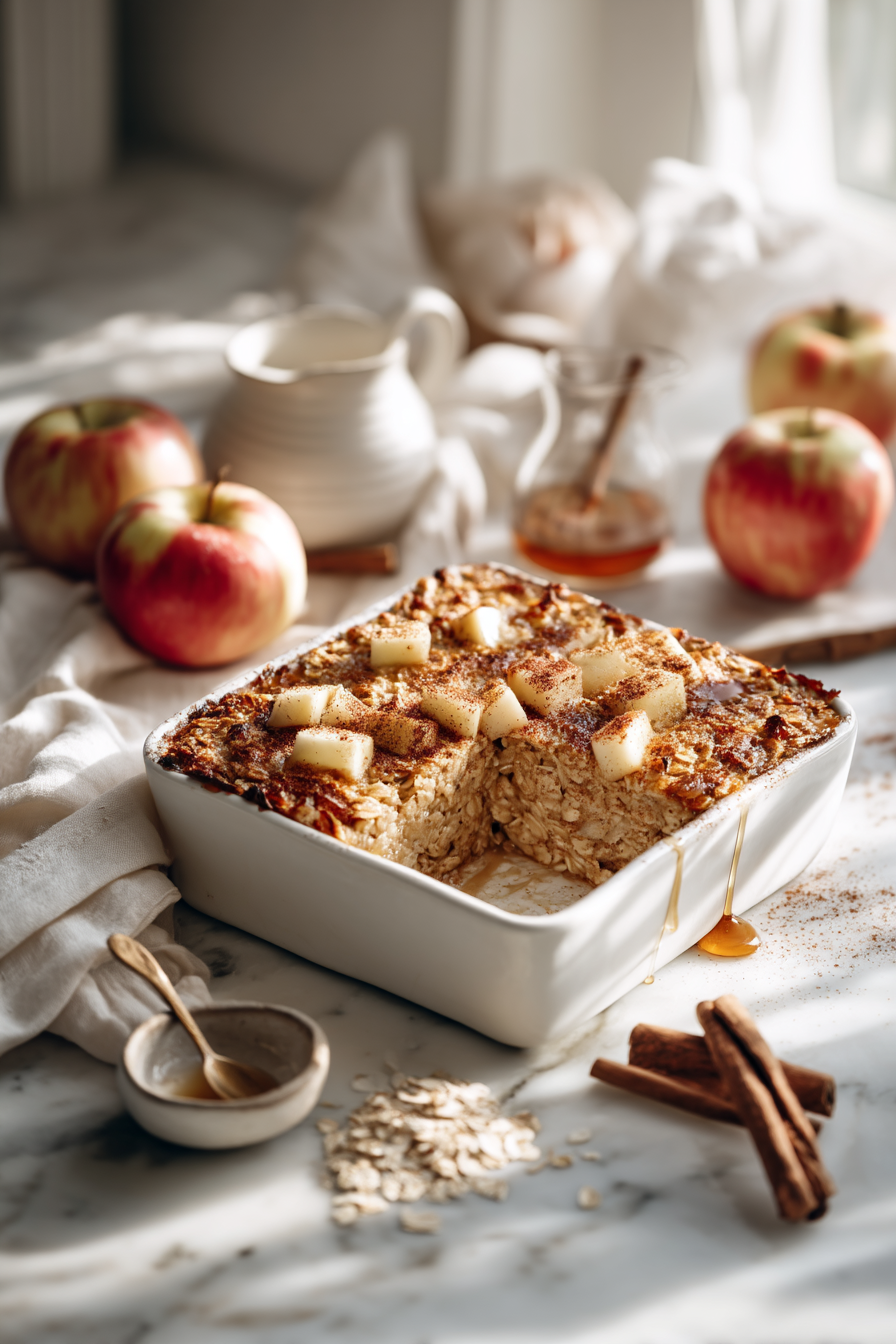 🍎 Best Apple Cinnamon Baked Oatmeal Recipe (Easy & Make-Ahead)