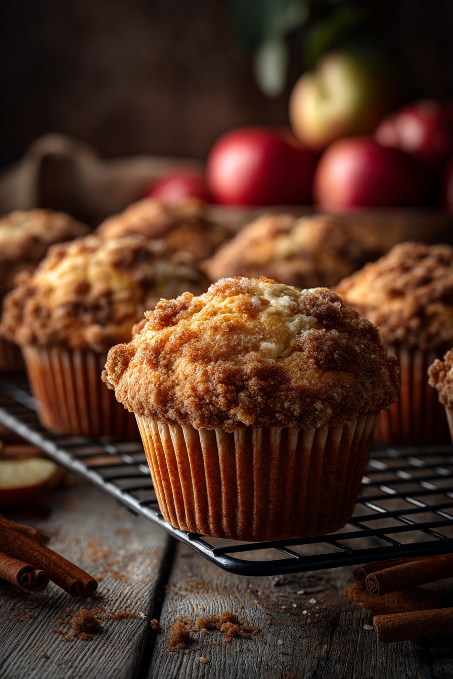 🍎 Apple Crumb Muffins