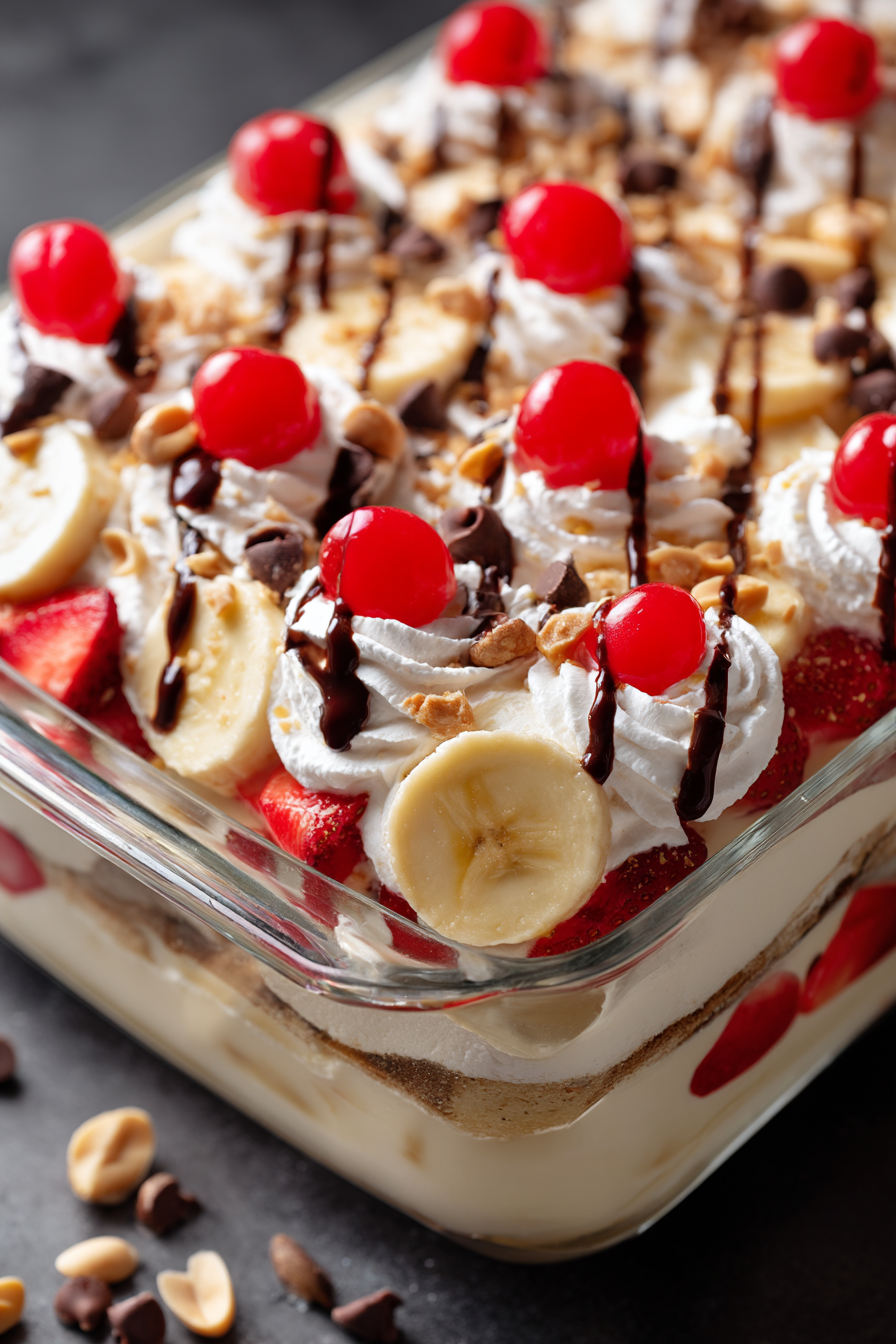 π Banana Split Pudding