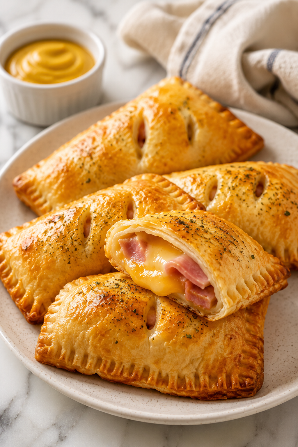 Homemade Ham and Cheese Hot Pockets