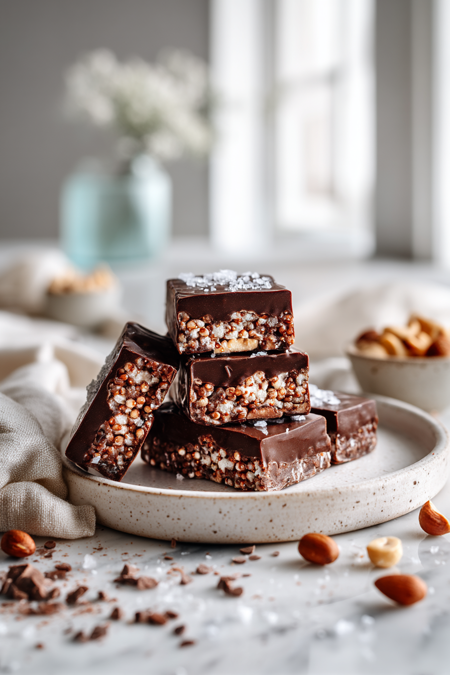 Quinoa Chocolate Bars (Easy No-Bake Recipe)