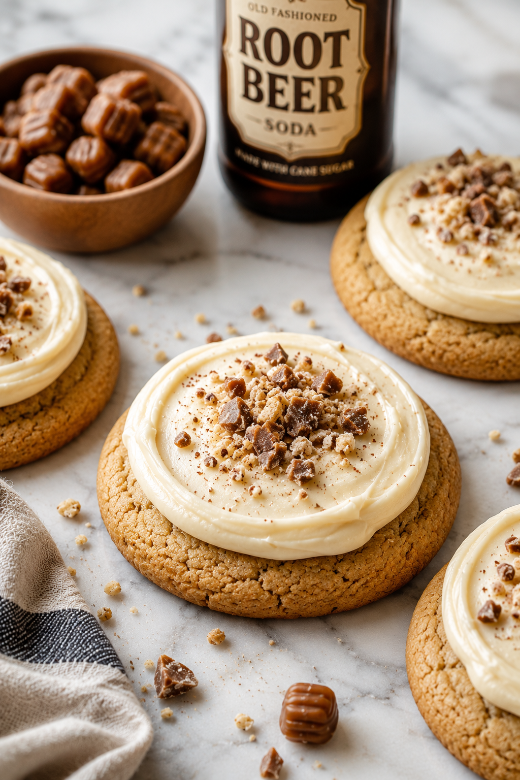 Root Beer Float Cookies